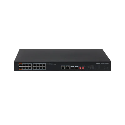 Dahua DH-PFS3218-16ET-135 18-Port Unmanaged Desktop Switch with 16-Port PoE - Image 2